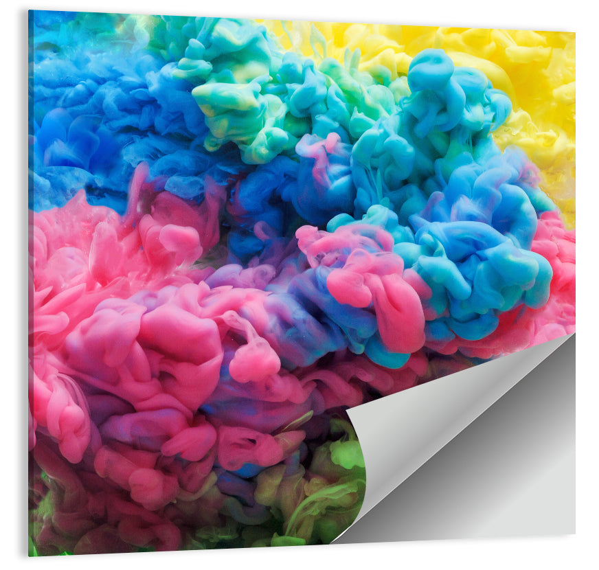 Swirling Ink Plumes Wall Art