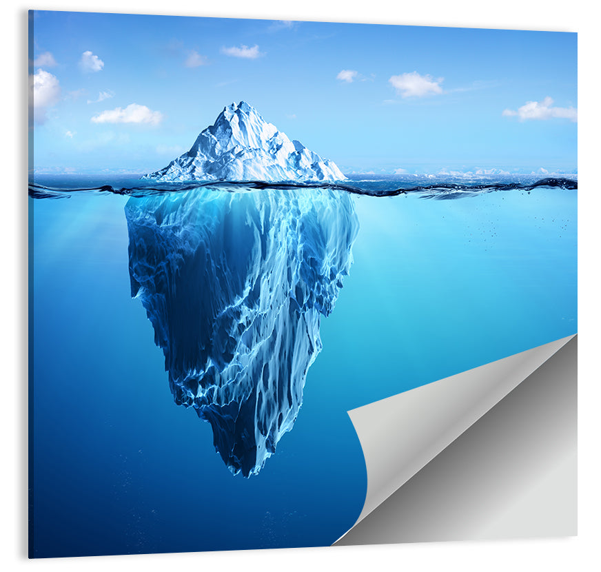 Split-level Iceberg Wall Art