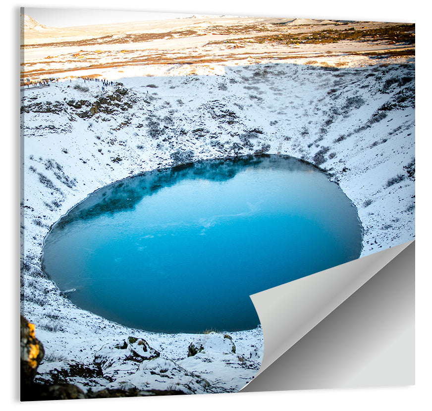 Kerid Crater Lake Wall Art