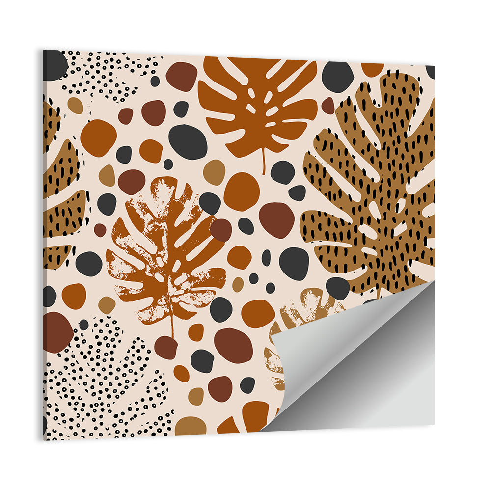 Monstera and Palm Leaf Pattern Wall Art