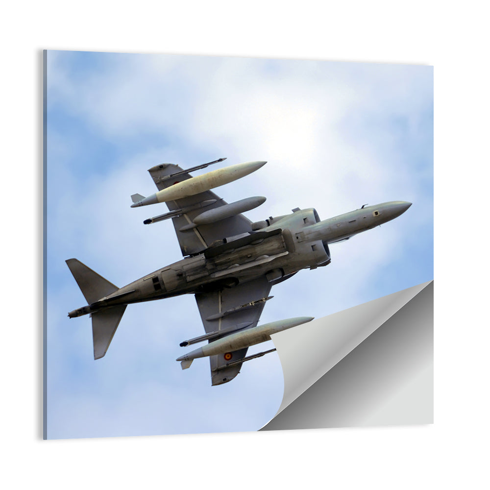Low Angle Fighter Jet Overhead Wall Art