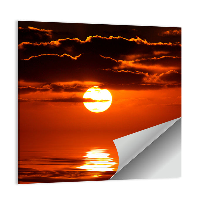 Caribbean Coast Sunset Wall Art as a poster print