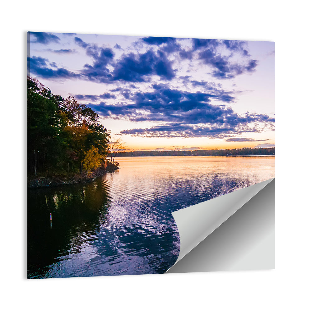 Lake Wylie Sunset Reflection Wall Art