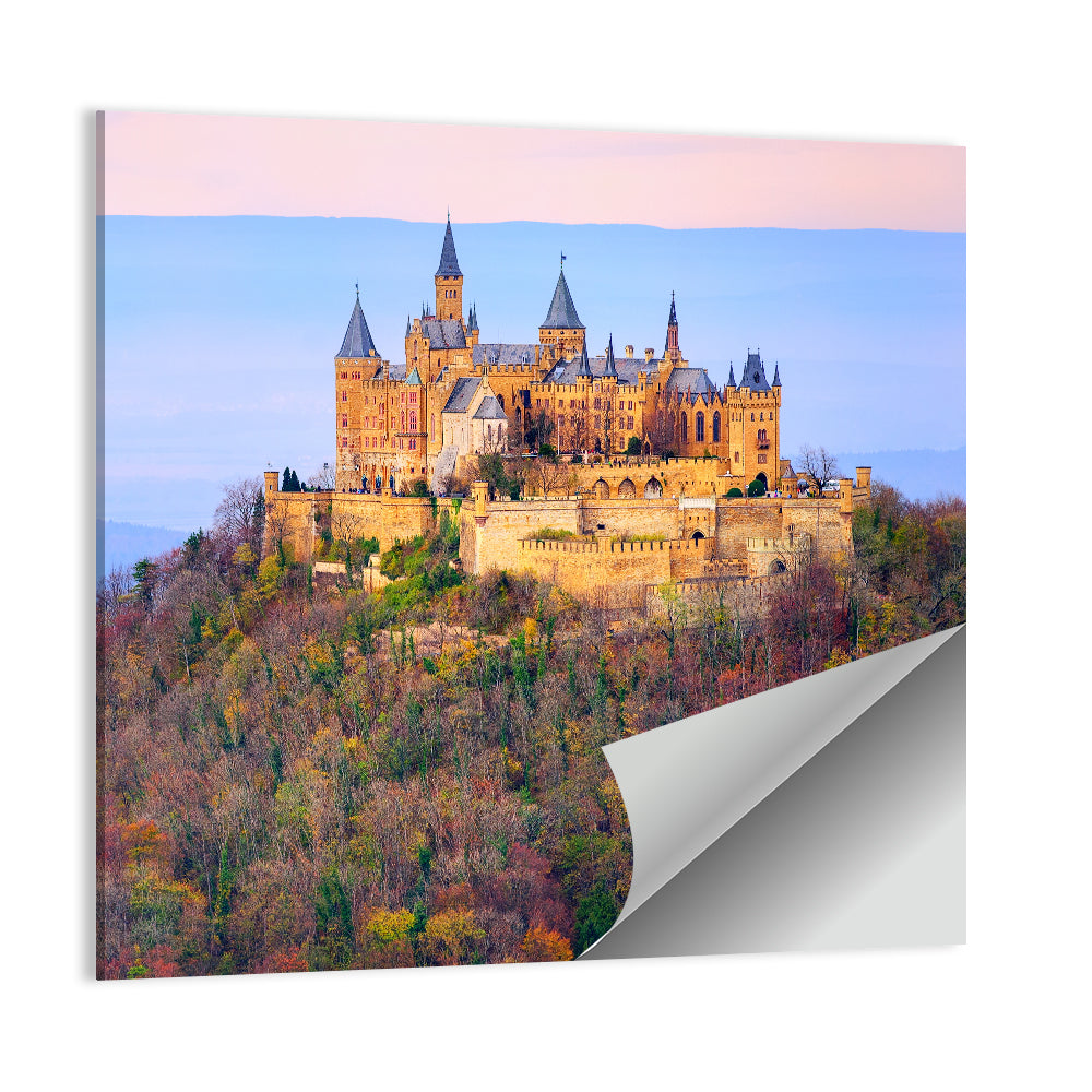 Hohenzollern Castle at Sunset Wall Art