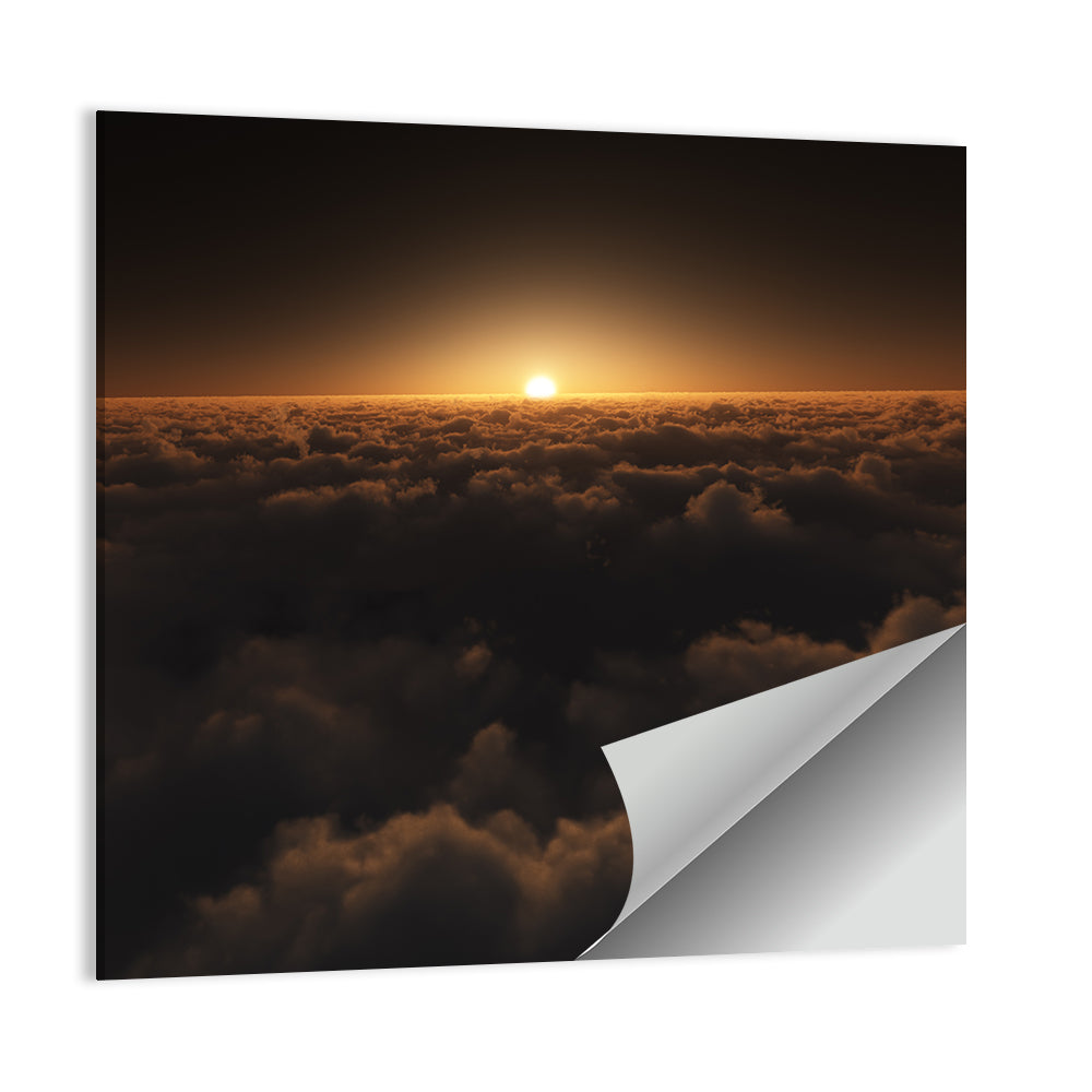 Sunset Over Cloud Sea Wall Art