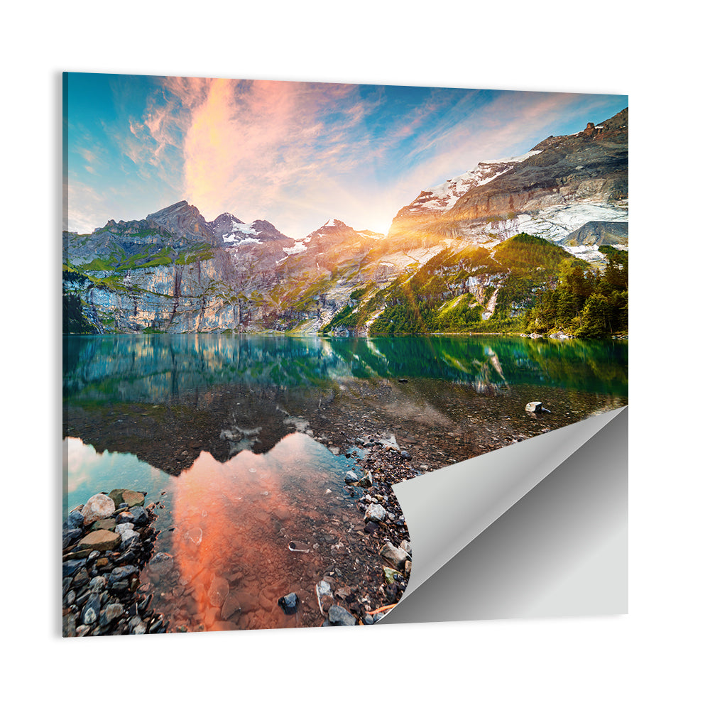 Oeschinensee Reflection Wall Art