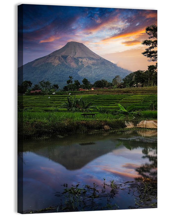 Mount Penanggungan Wall Art as a canvas print