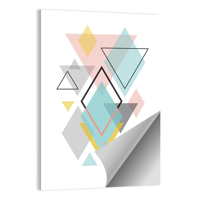 Scandinavian Geometric Study Wall Art as a poster print