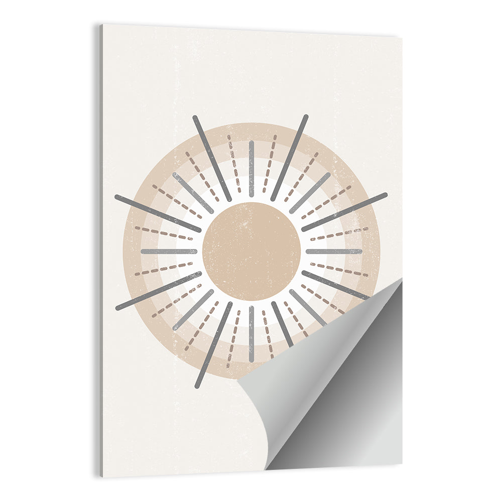 Textured Boho Sunburst Wall Art