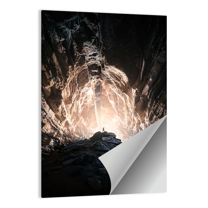 Secret Cave Silhouette Wall Art as a poster print