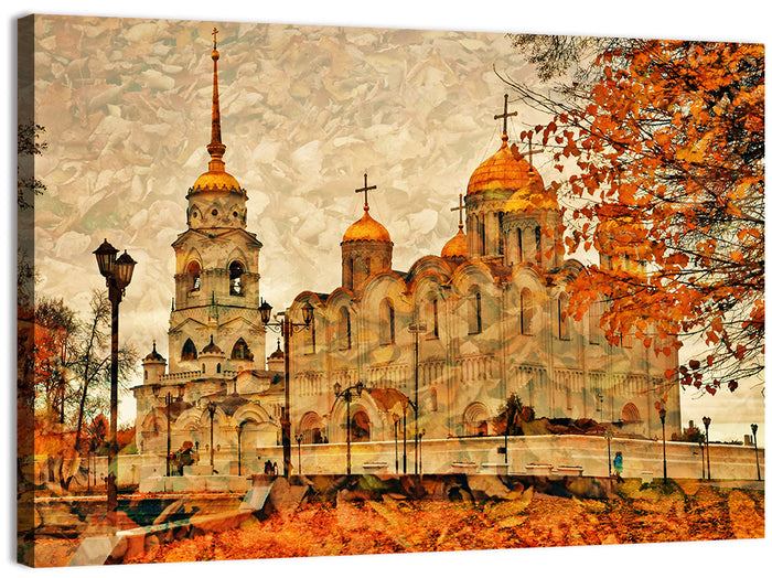 Dormition Cathedral Vladimir Wall Art as a canvas print