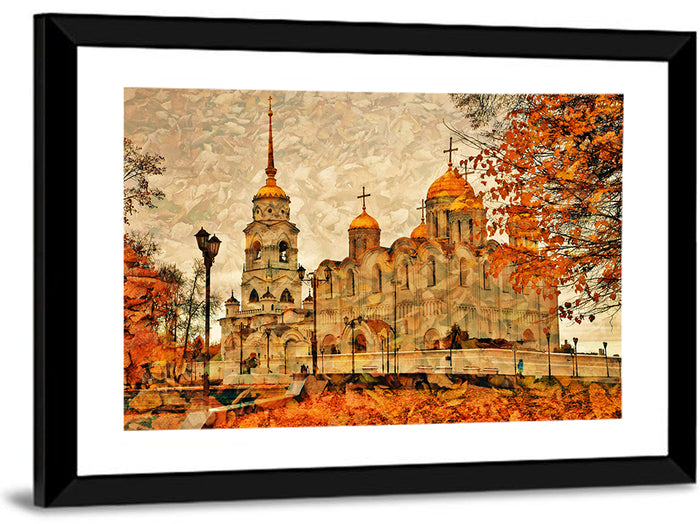 Dormition Cathedral Vladimir Wall Art as a framed print