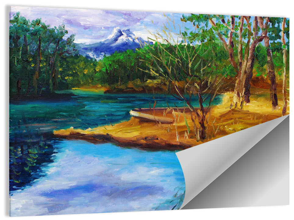 Autumn Mountain Stream Wall Art