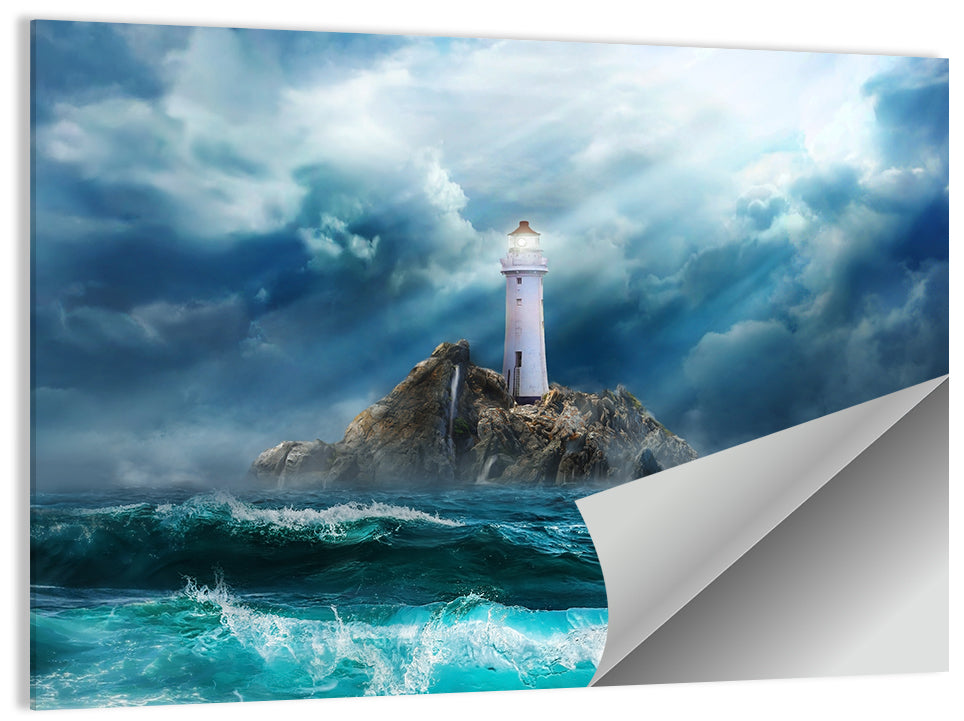 Rocky Island Lighthouse Wall Art
