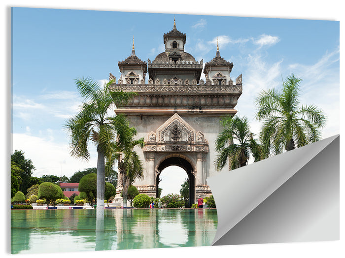 Patuxai Victory Gate Vientiane Wall Art as a poster print