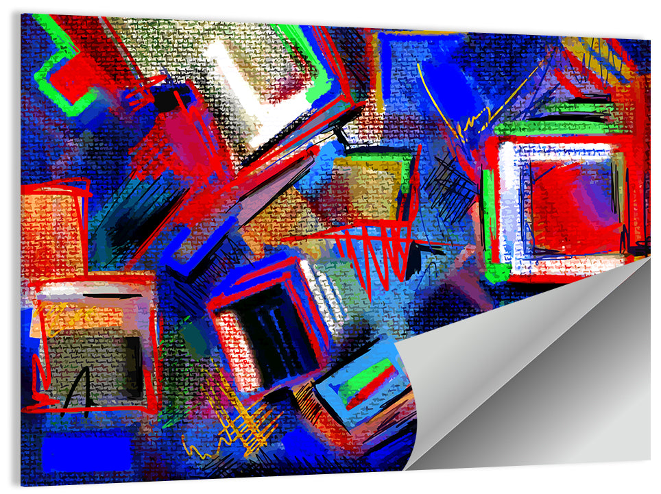 Layered Hand Drawn Composition Wall Art