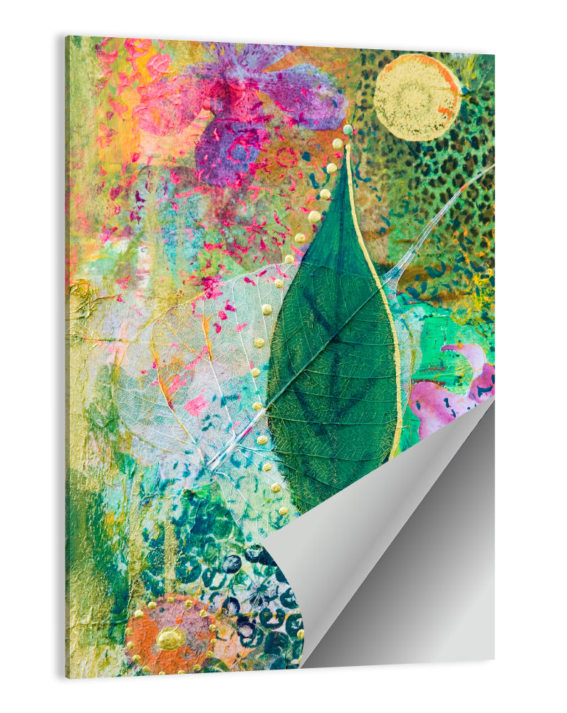 Green Leaf Botanical Collage Wall Art