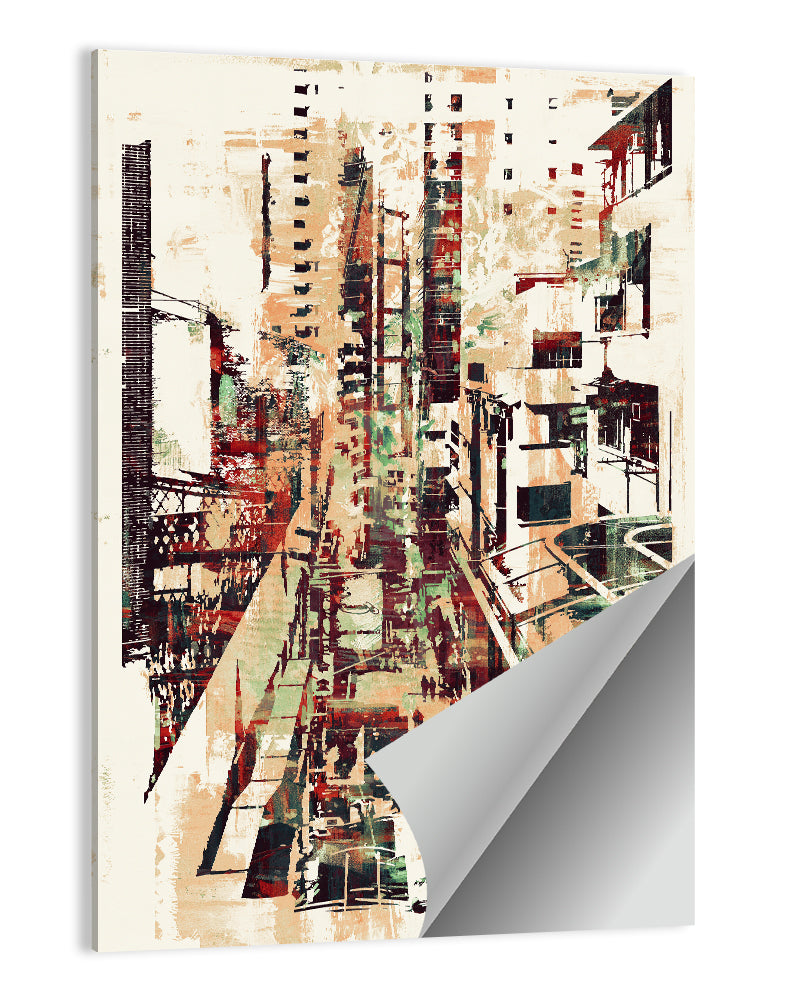 Moody City Corridor Abstract Wall Art