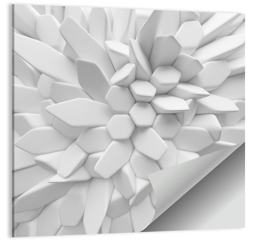 Radial 3d Polygon Composition Wall Art