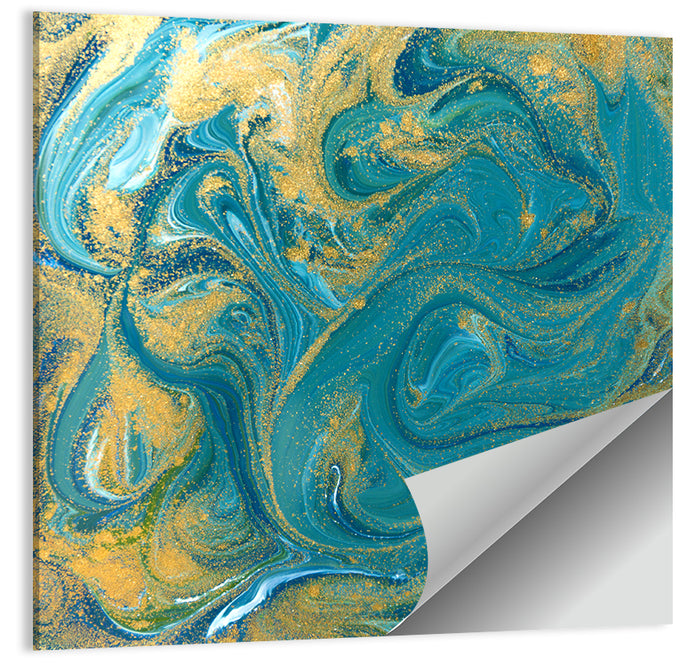Ink Marble Texture Wall Art as a poster print