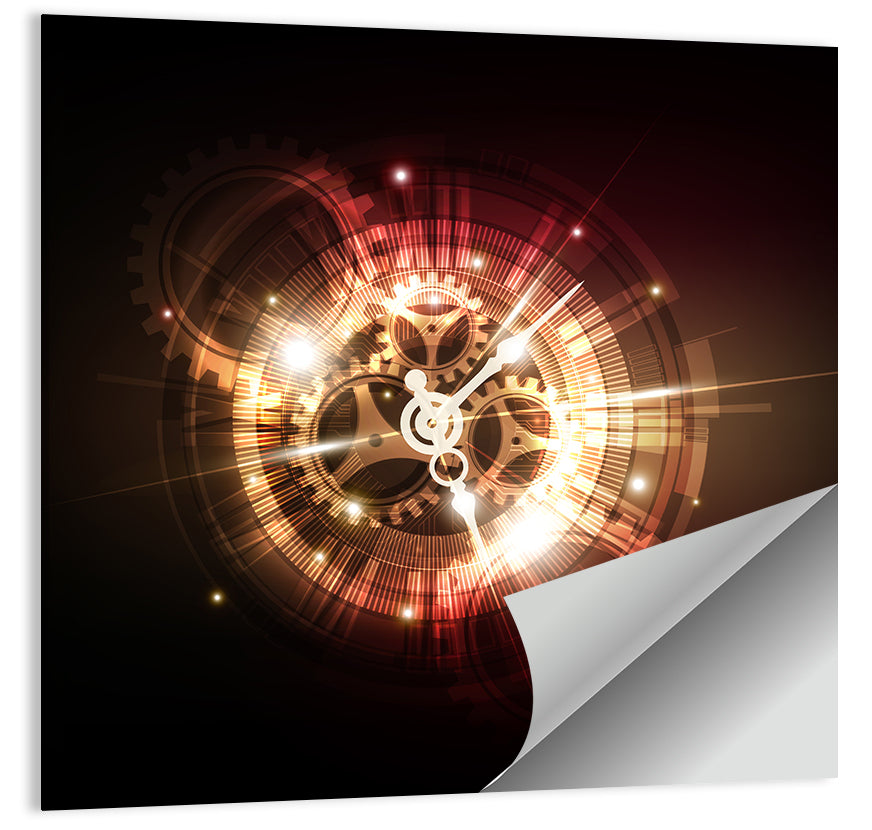 Steampunk Time Machine Concept Wall Art