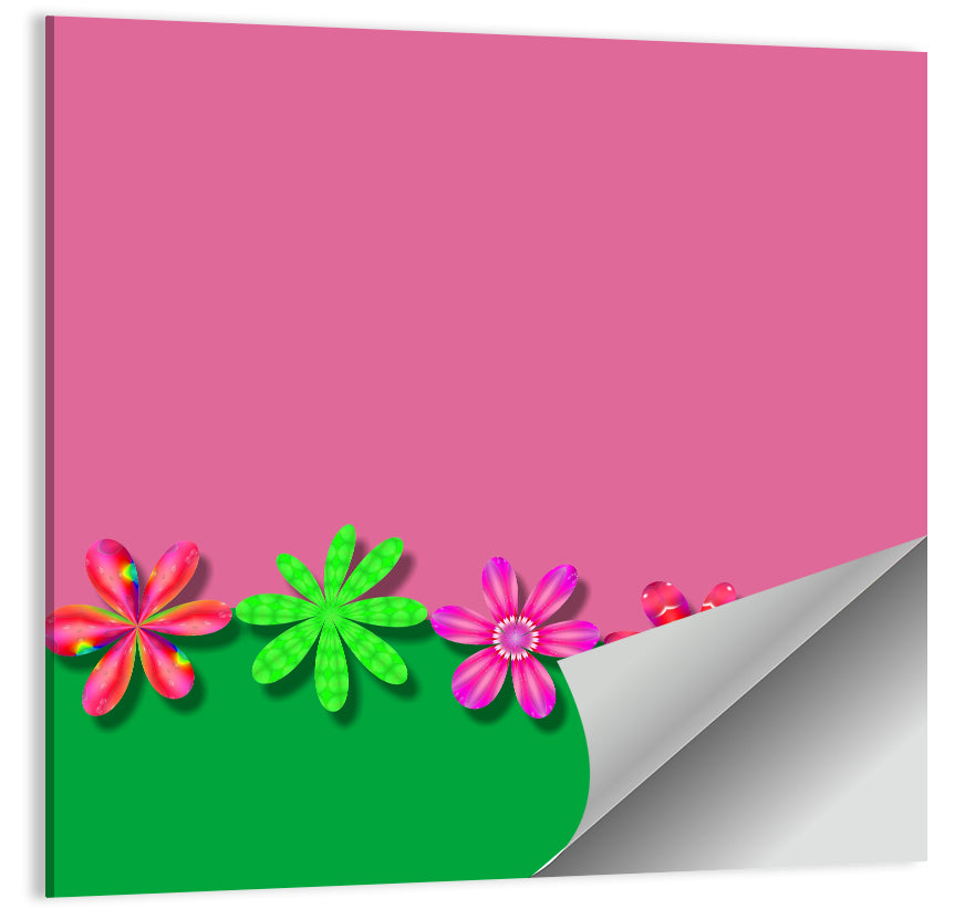 Fantasy Flowers Illustration Wall Art