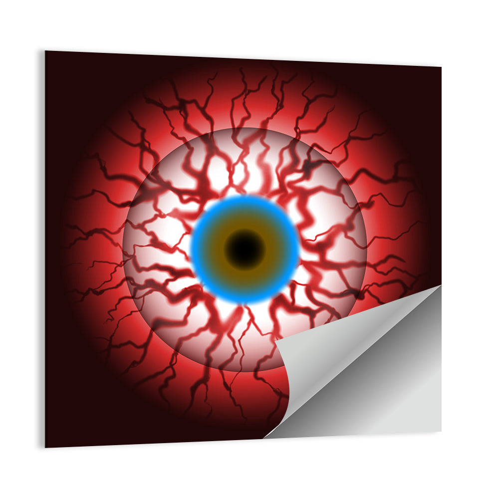 Close-up Eyeball Illustration Wall Art