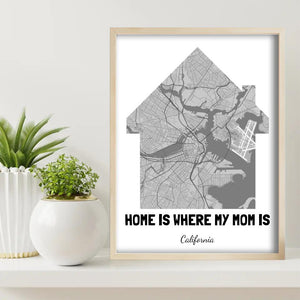 Home Is Where My Mom Is Map