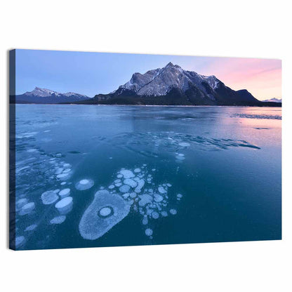 Abraham Lake Ice Bubbles Wall Art