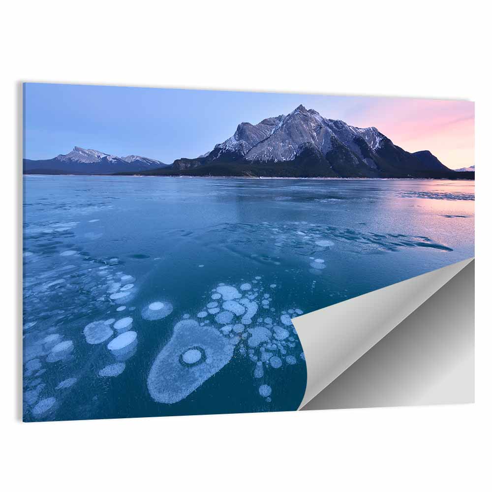 Abraham Lake Ice Bubbles Wall Art