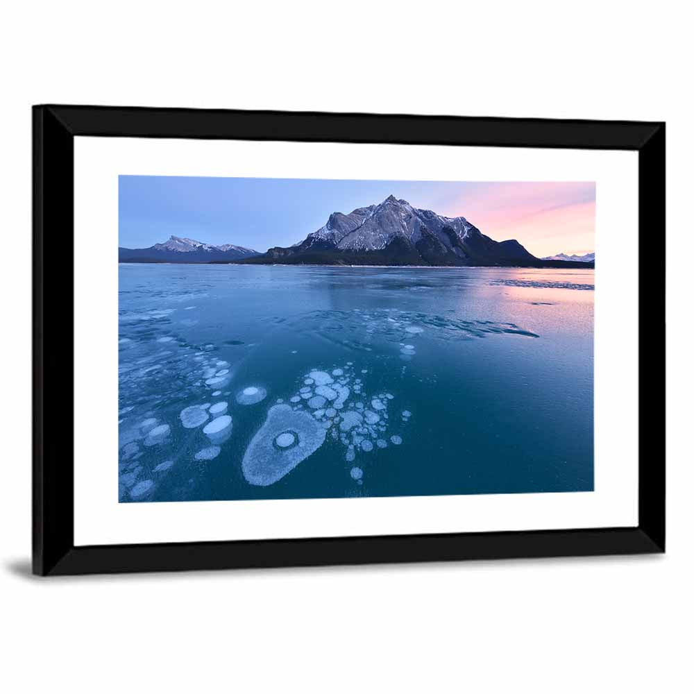 Abraham Lake Ice Bubbles Wall Art