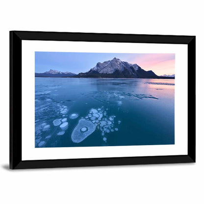 Abraham Lake Ice Bubbles Wall Art
