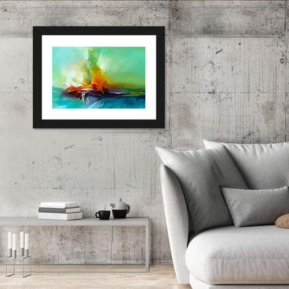 Converging Light Abstract Landscape Wall Art