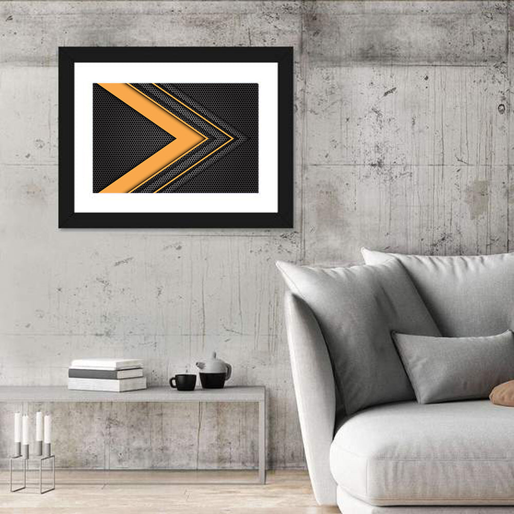 Layered Chevron Arrow Abstract Wall Art
