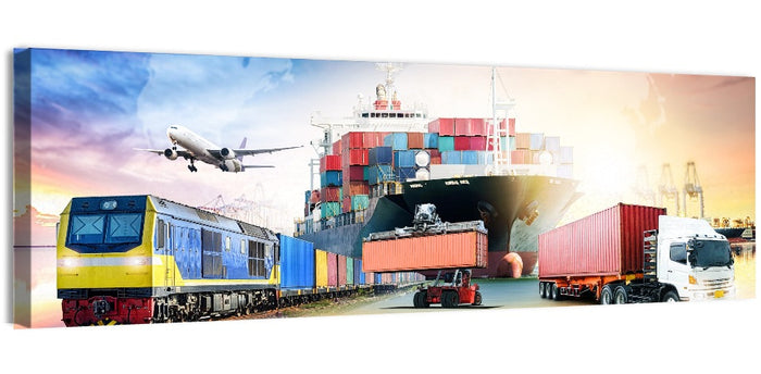 Global Logistics Concept Wall Art as a canvas print