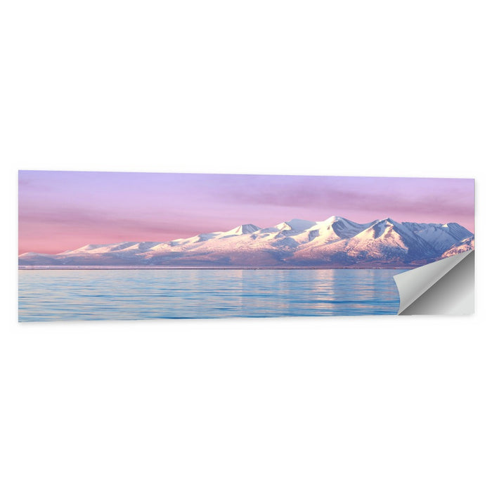 Manasarovar Lake Sunrise Wall Art as a poster print