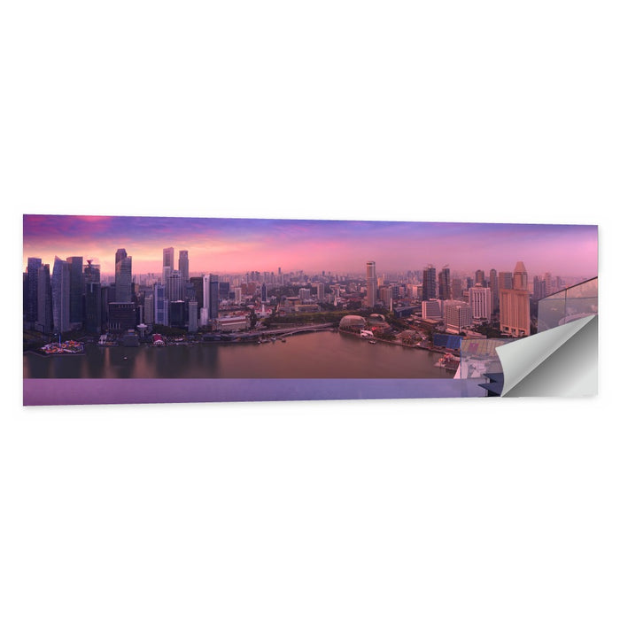 Marina Bay Singapore Skyline Wall Art as a poster print