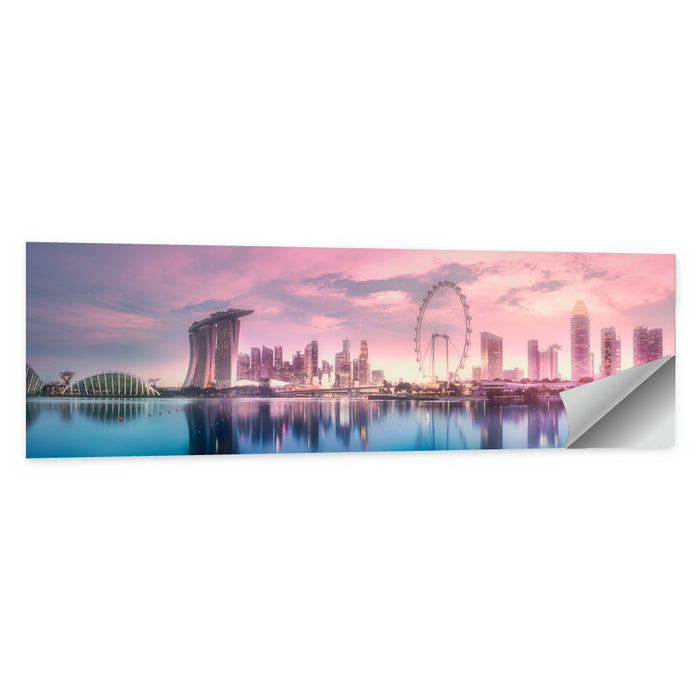 Marina Bay Skyline Wall Art as a poster print