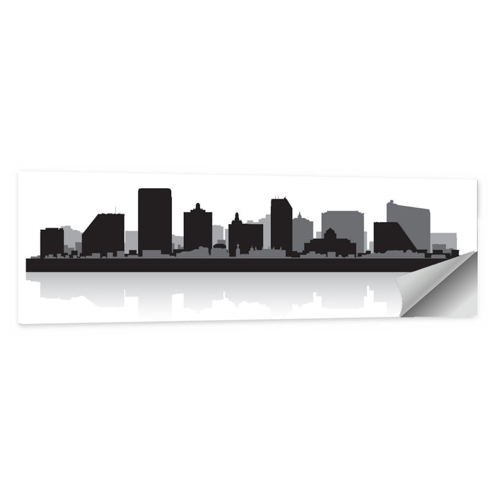 Atlantic City Skyline Wall Art as a poster print