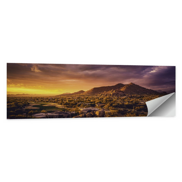 Scottsdale Desert Sunset Wall Art as a poster print