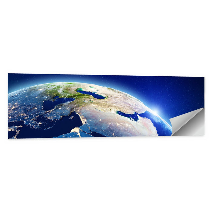 Middle East from Orbit Wall Art as a poster print