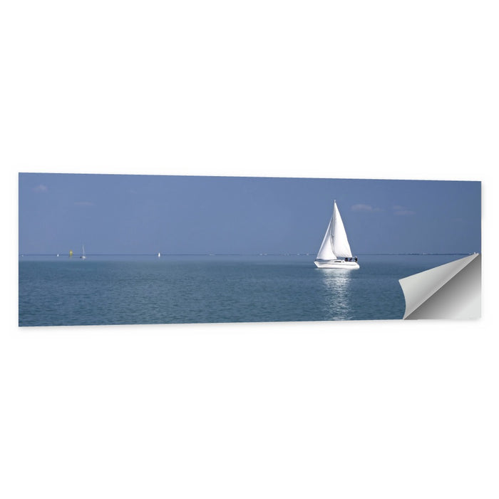 Sailboat on Lake Balaton Wall Art as a poster print