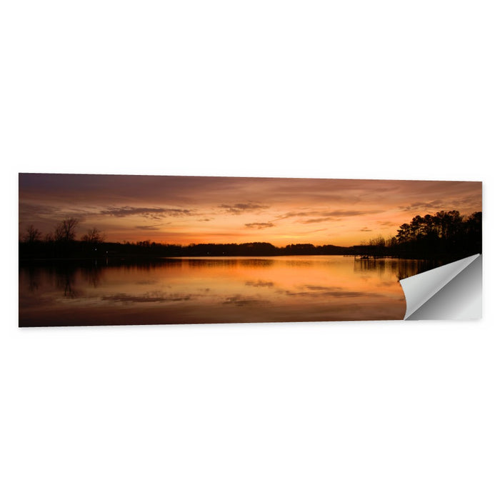 Lake Weiss Sunrise Reflection Wall Art as a poster print