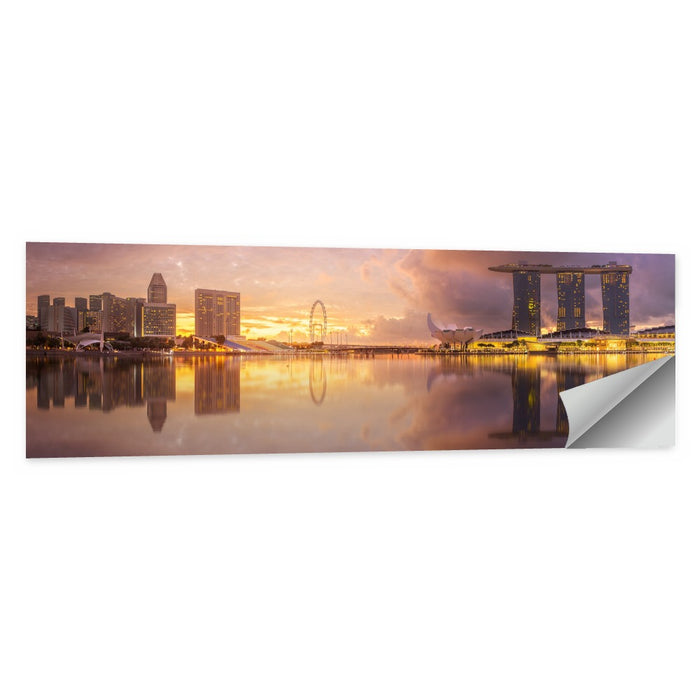 Marina Bay Skyline at Dusk Wall Art as a poster print