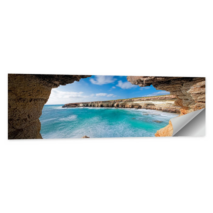 Cape Greko Sea Cave View Wall Art as a poster print