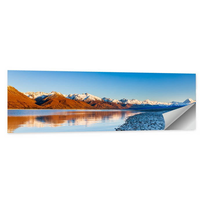 Lake Pukaki Sunset Reflection Wall Art as a poster print