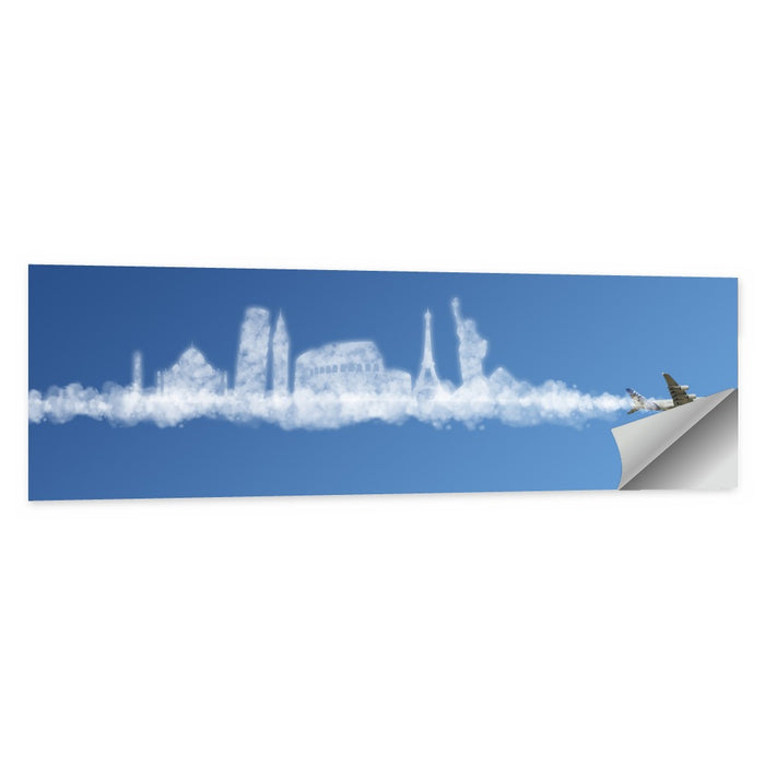 World Tour Cloud Skyline Wall Art as a poster print