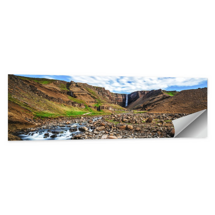 Hengifoss Waterfall Wall Art as a poster print