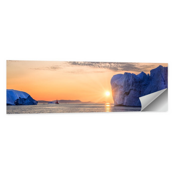Ilulissat Glacier Sunset Wall Art as a poster print