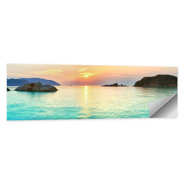 Con Dao Sunrise Over Turquoise Sea Wall Art as a poster print